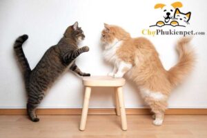 mèo đấm nhau